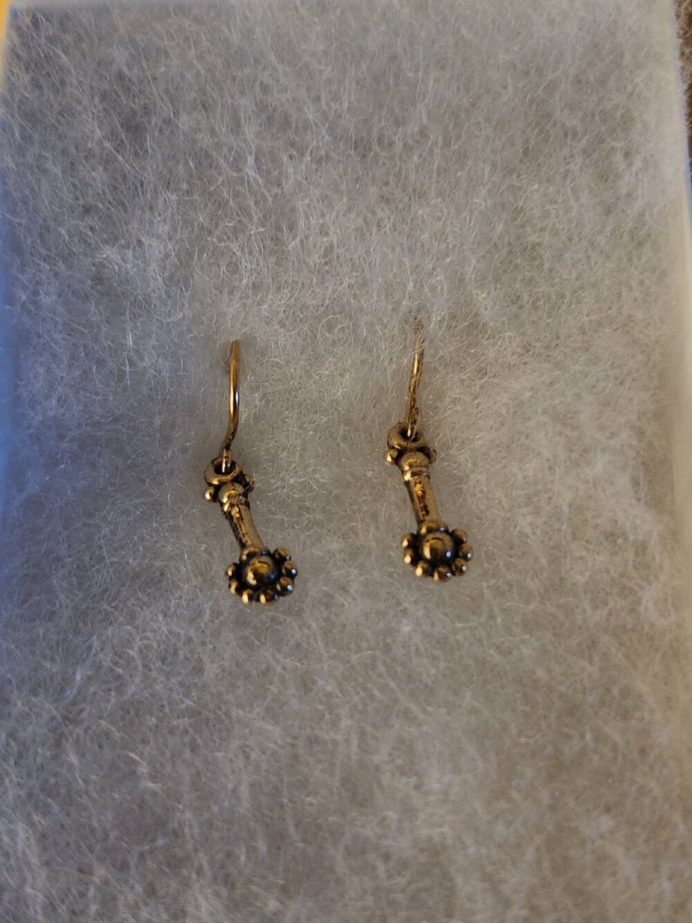 Brand new 14K Gold Rick Mahonski Goldsmith Artisan Drop Earrings- Unworn